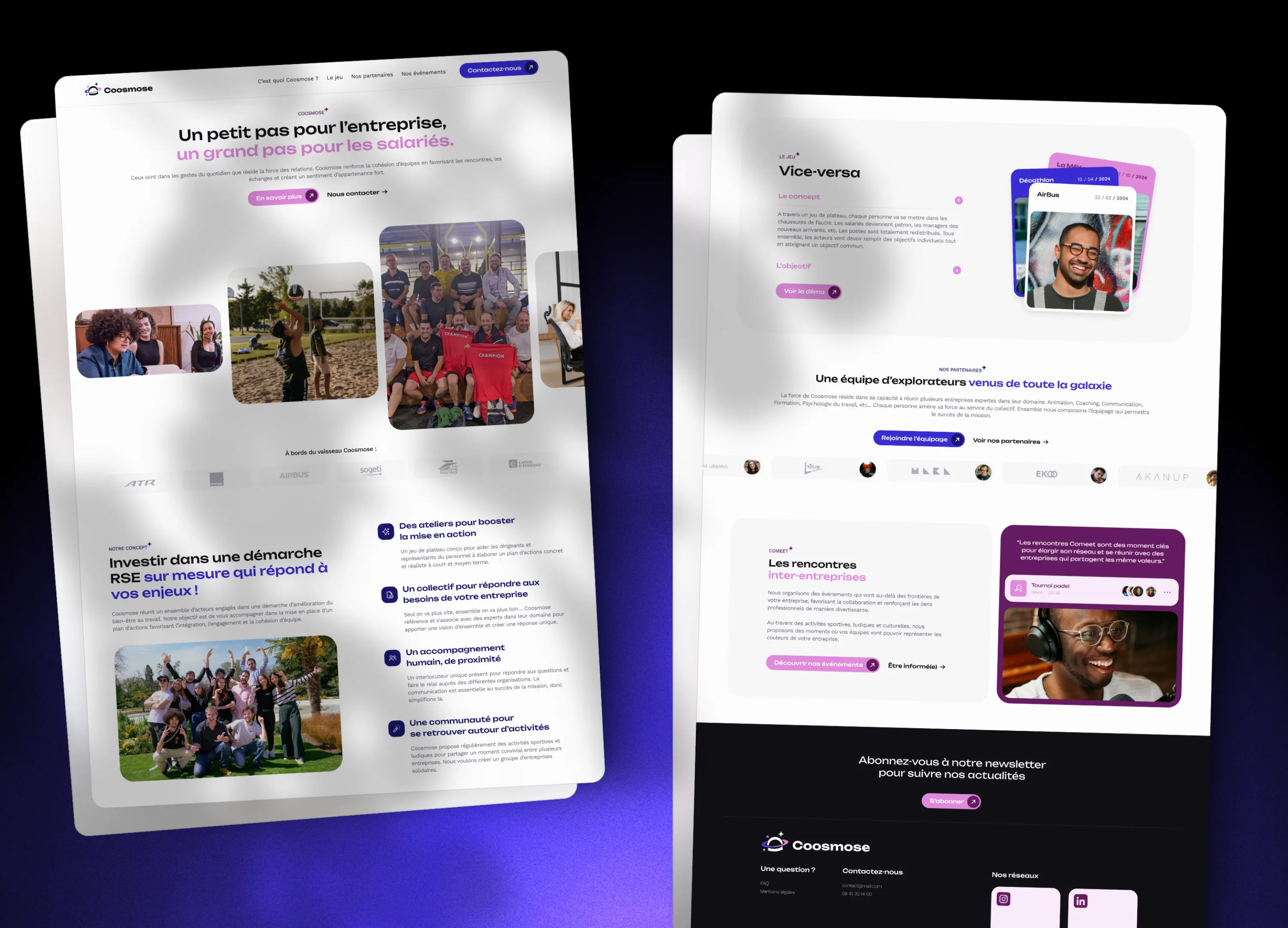 Projet de refonte web pour la startup Coosmose