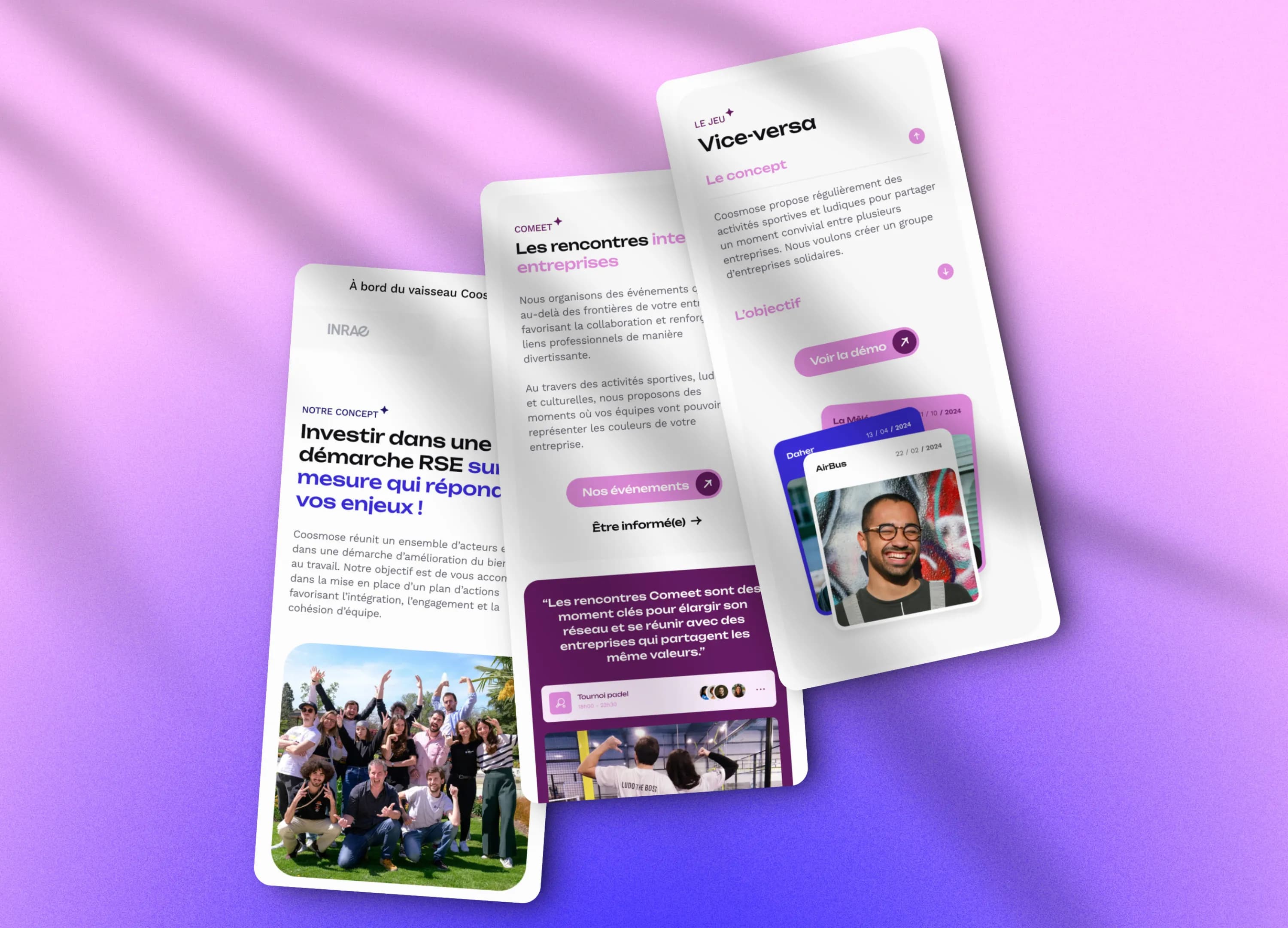 Projet de refonte web pour la startup Coosmose