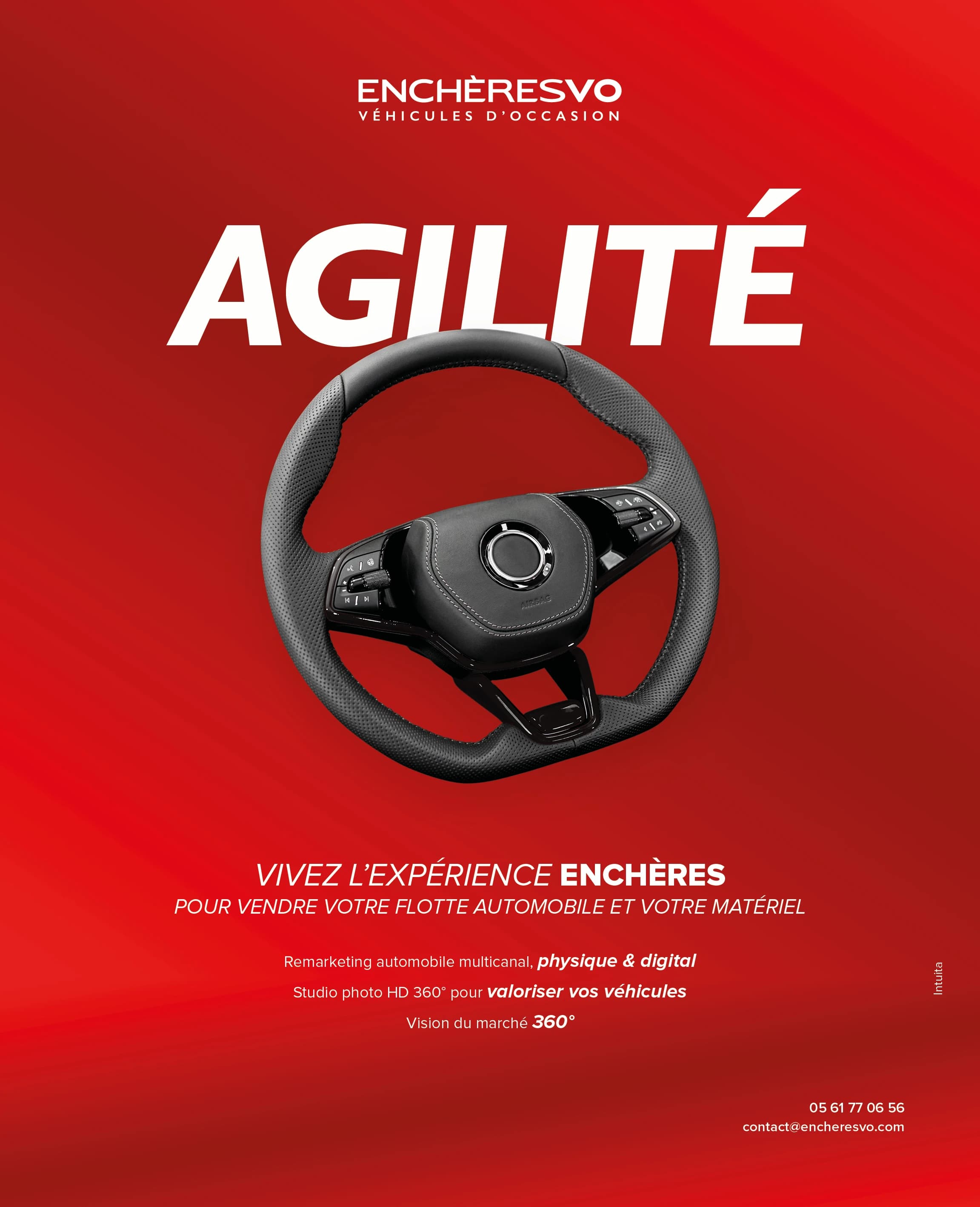 Campagne de communication pour Enchère VO en collaboration avec Intuita Agency