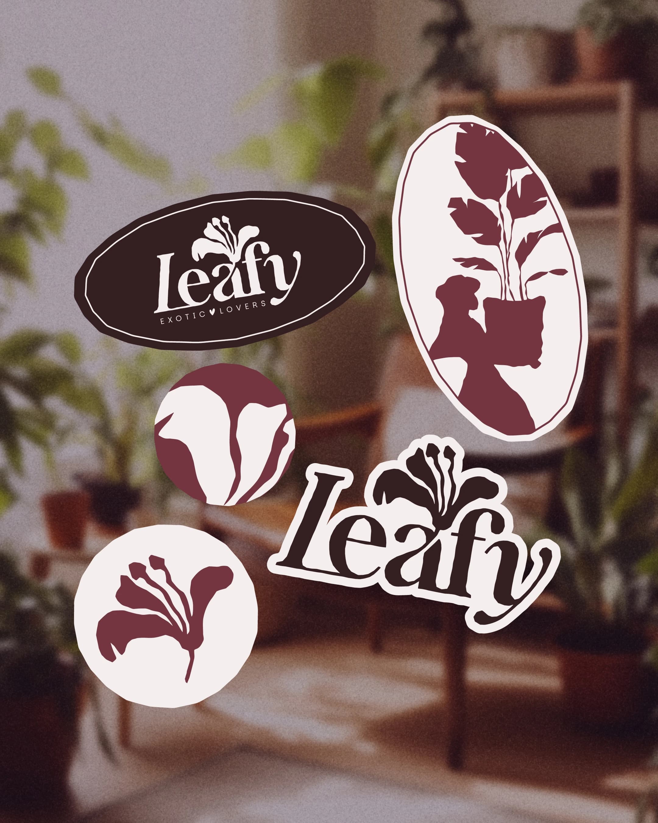 Leafy stickers